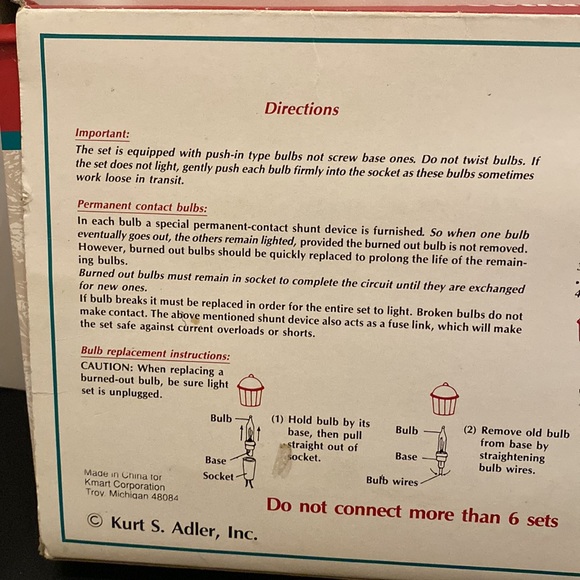 VTG Trim a Home 10 Streetlamp string holiday lights indoor Kmart works - Picture 8 of 11